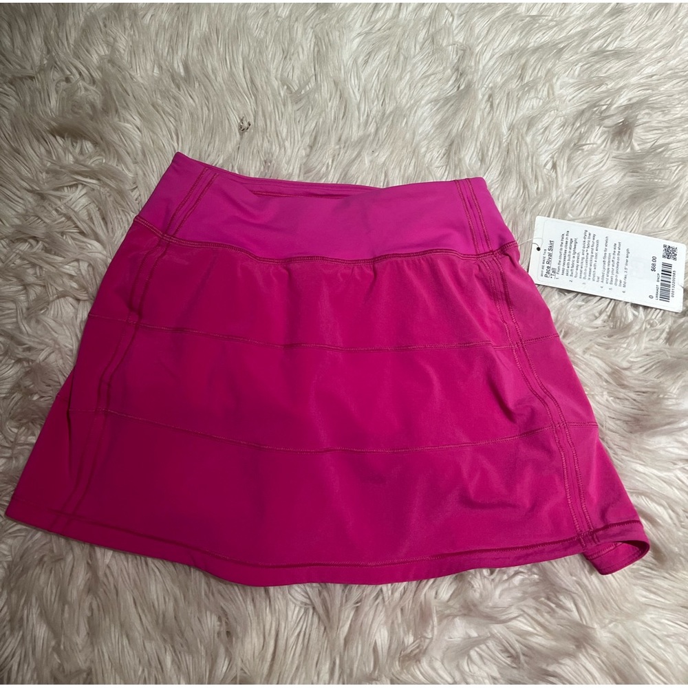 Rare lululemon sonic pink pace rival skirt